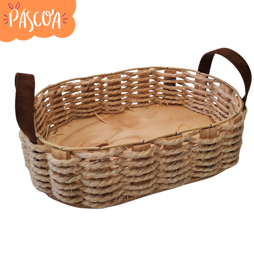 BANDEJA OVAL MD ENCANTADA SISAL